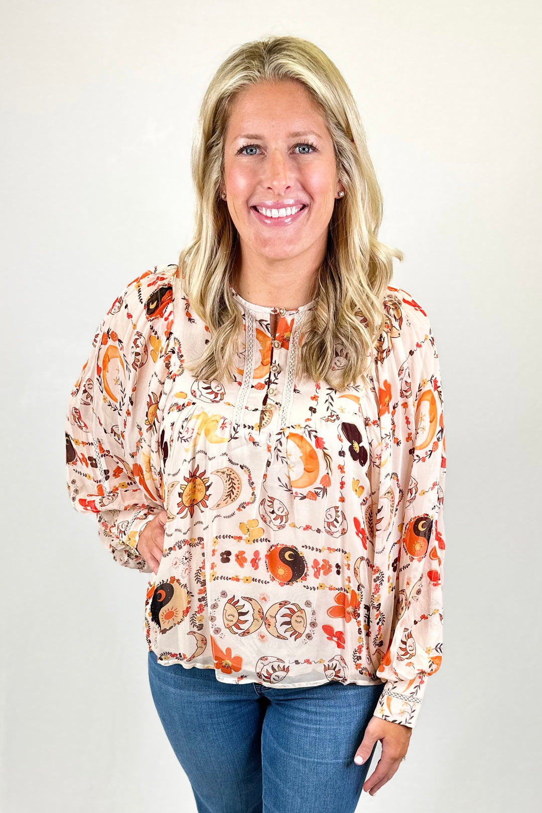 EMILY LOVELOCK: BERTHA BLOUSE | CHALK