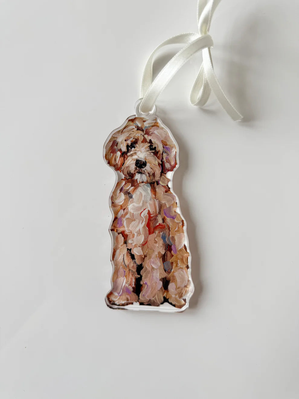 GOLDEN DOODLE ACRYLIC ORNAMENT