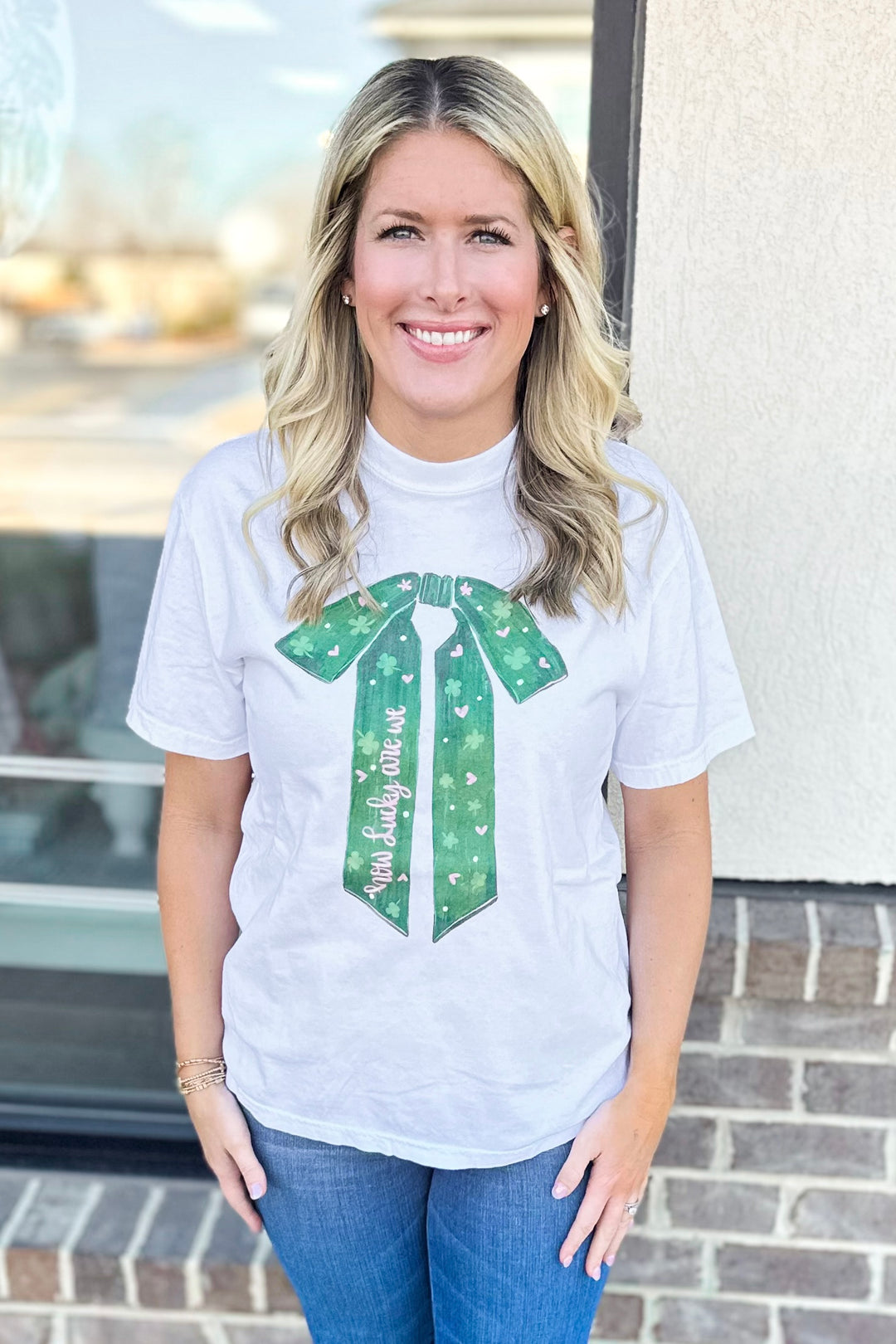 ST PATTY BOW TSHIRT