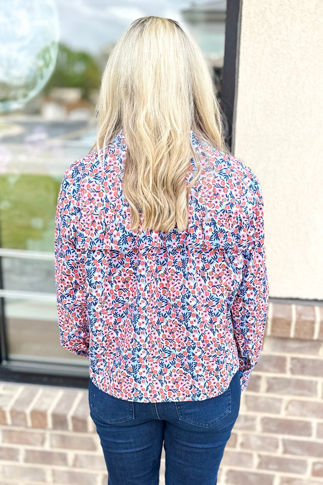 EMILY LOVELOCK: CHAMBRAY BLUE TANISHA TOP