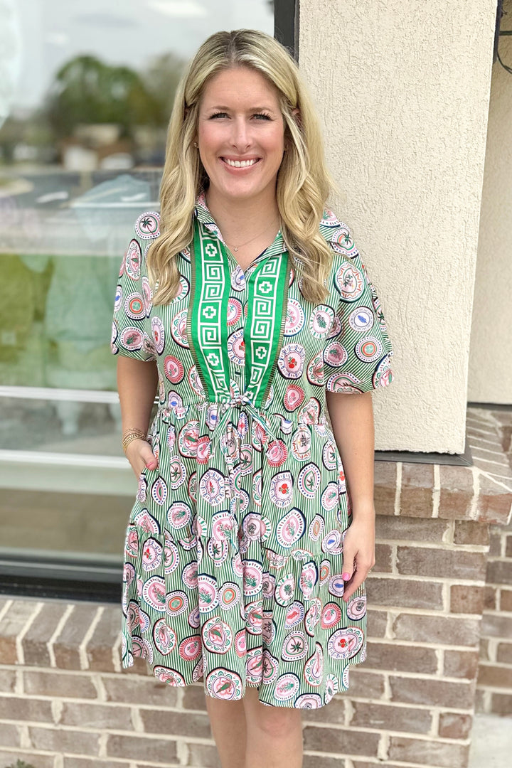 EMILY LOVELOCK: GREEN ALLY DRESS