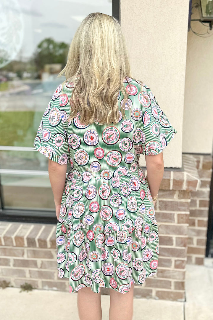 EMILY LOVELOCK: GREEN ALLY DRESS