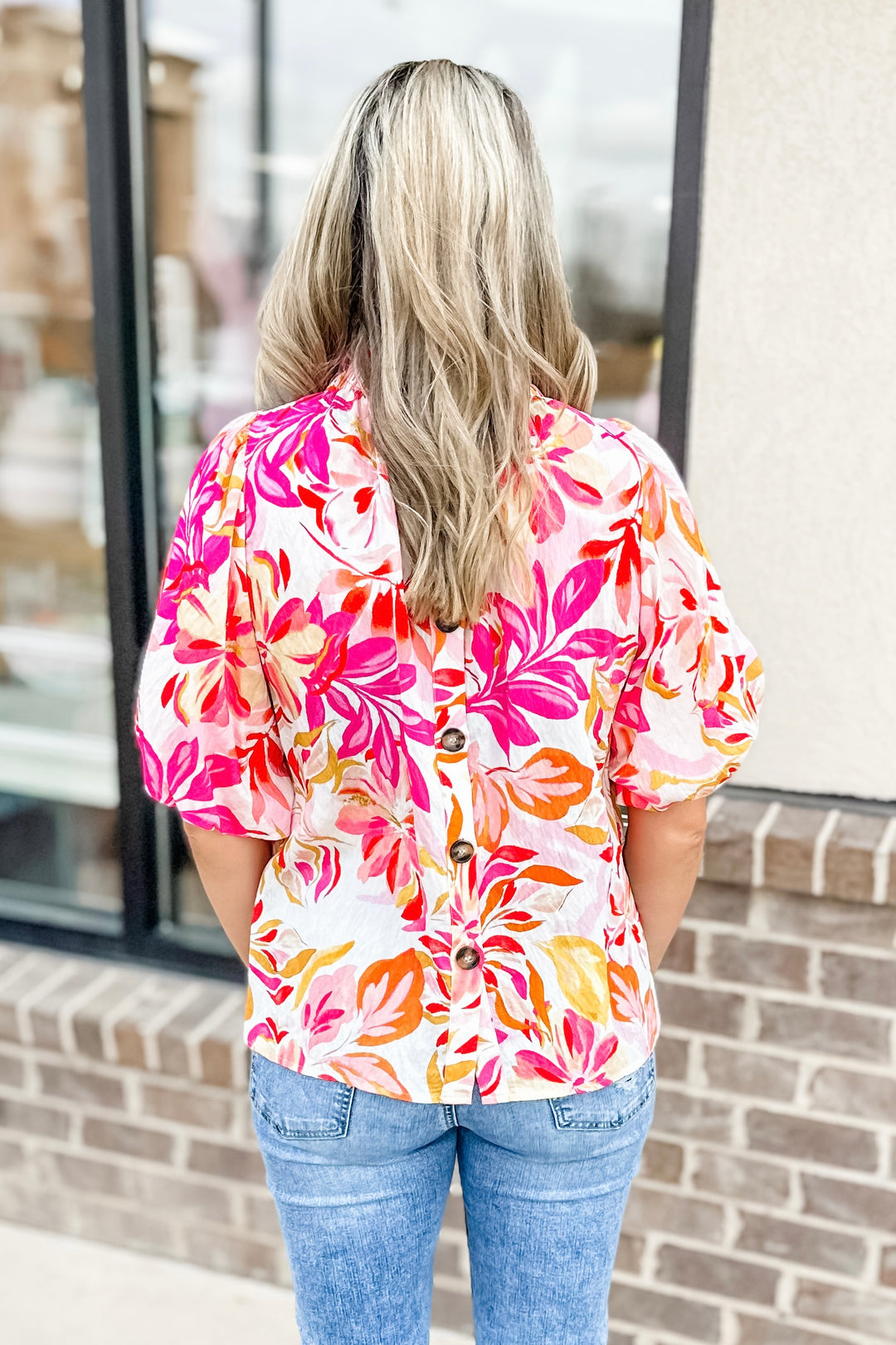 PINK & YELLOW FLORAL TOP