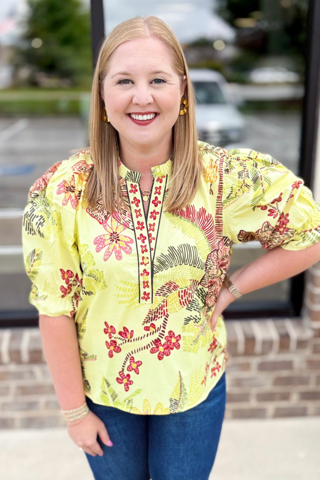 SPECKLED GARDEN AMY TOP