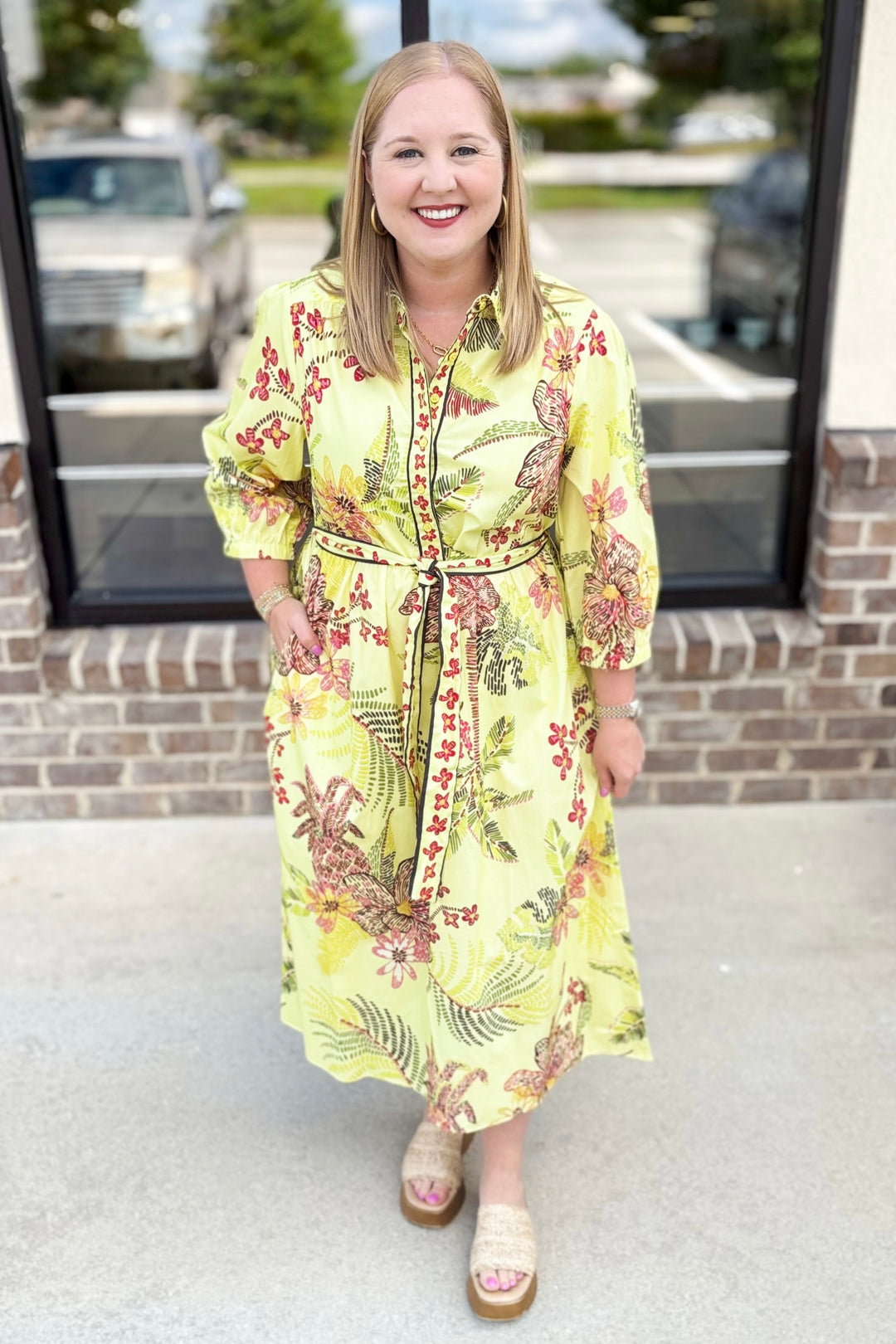 SPECKLED GARDEN REMI DRESS