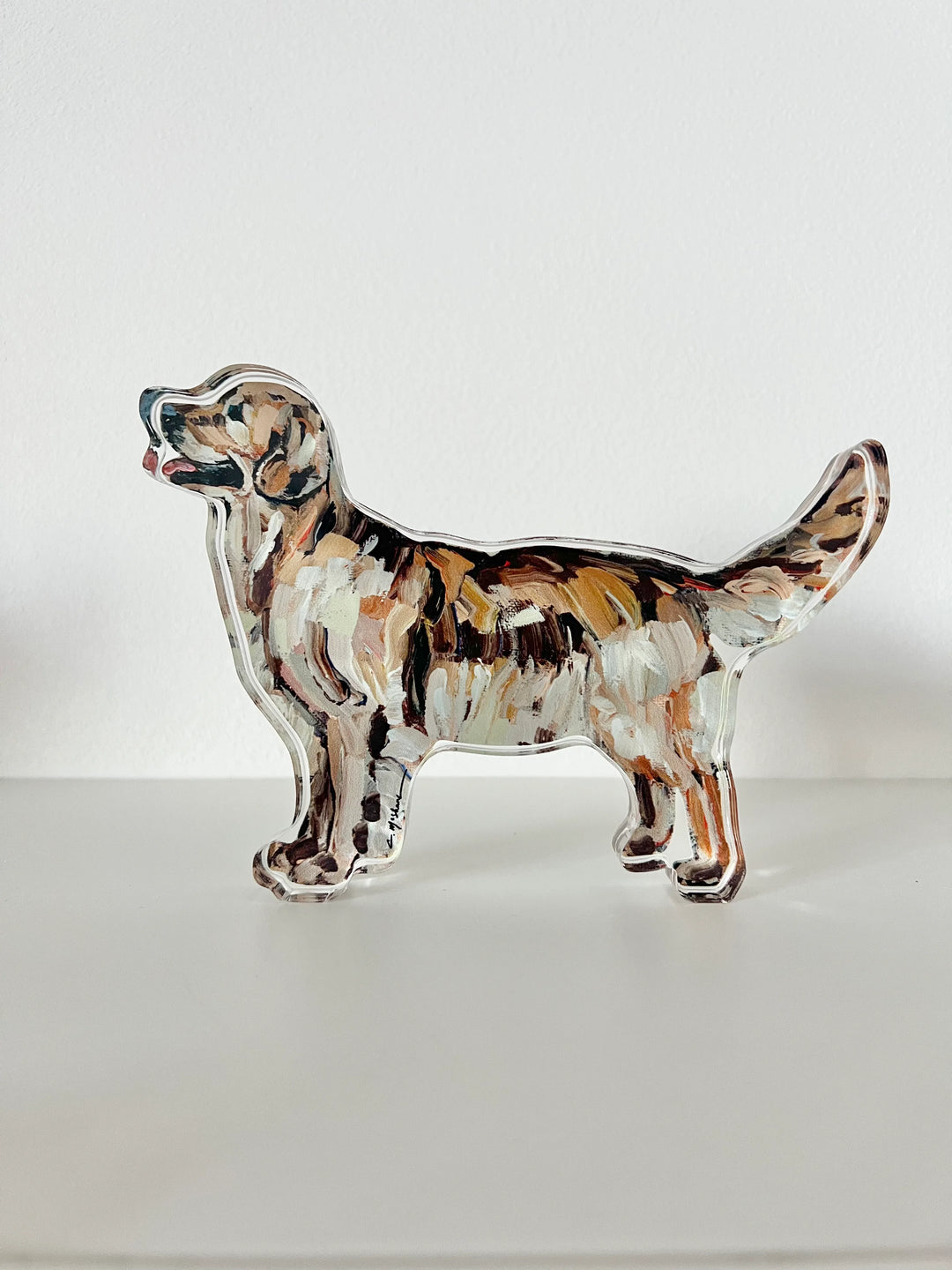 DARK GOLDEN RETRIEVER ACRYLIC BLOCK
