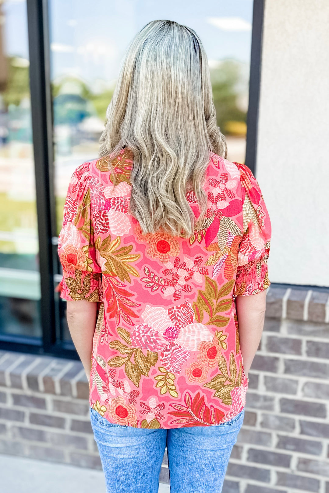 SPARTINA: EIRINE BLOUSE | CALLAWASSIE FLOWERS PINK