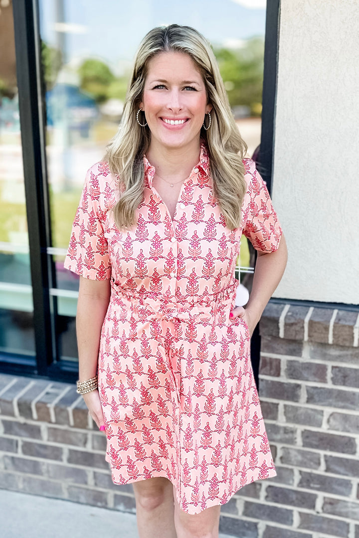 SPARTINA: CALLAWASSIE BLOOMS RIVER SHIRT DRESS