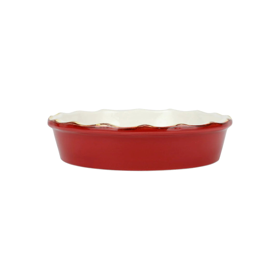RED ITALIAN BAKER PIE DISH