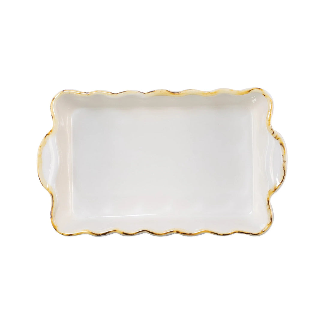 WHITE RECTANGULAR ITALIAN BAKER