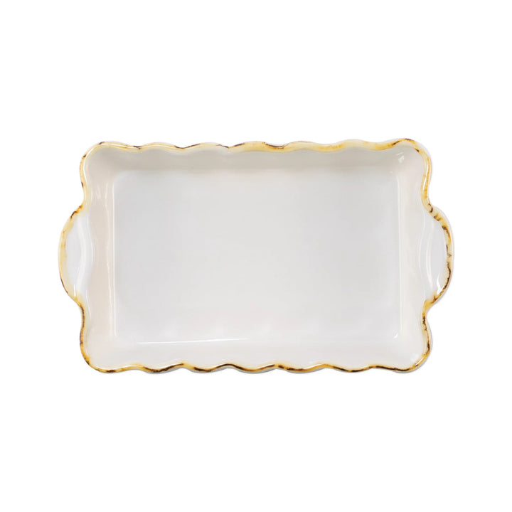 WHITE RECTANGULAR ITALIAN BAKER