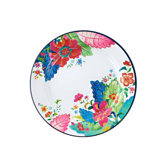 TOBACCO LEAF MELAMINE DINNER PLATE SET