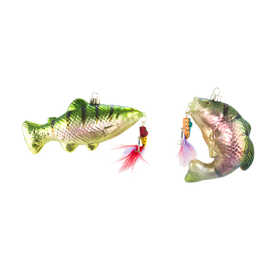 BASS FISHING ORNAMENT