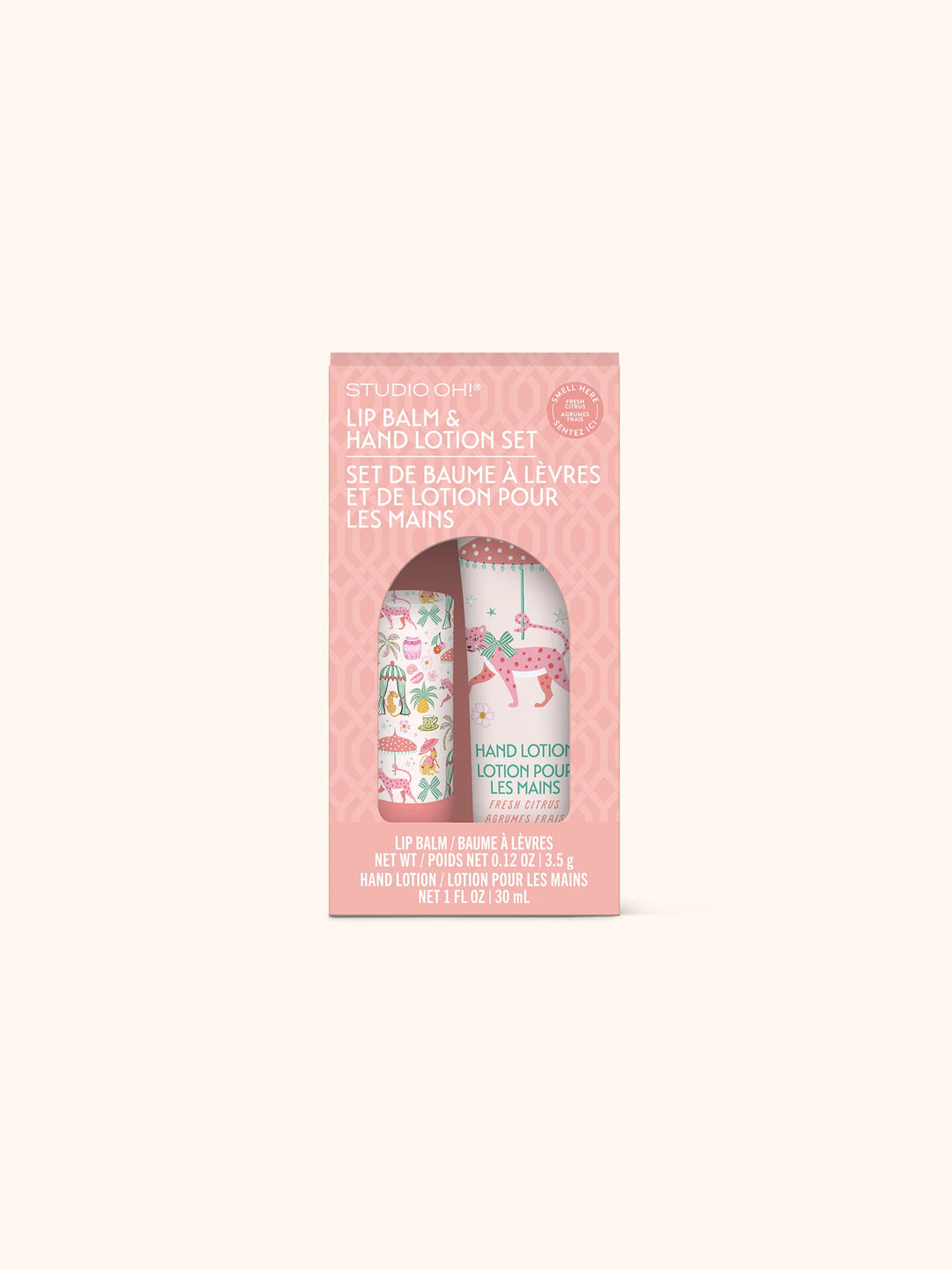LEOPARD ON PARADE LIP BALM & HAND LOTION SET