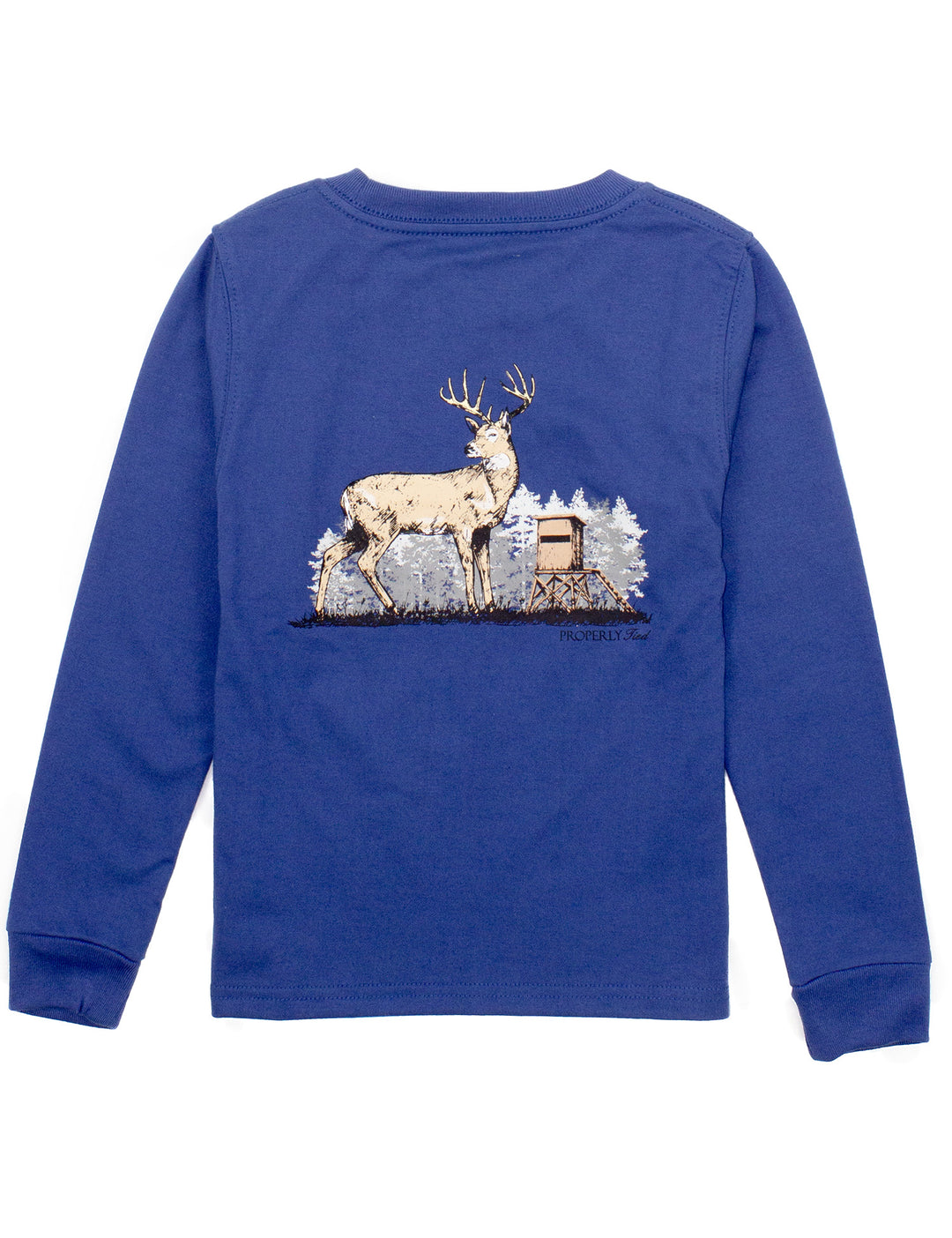 DEER SEASON RIVER BLUE LONG SLEEVE TEE