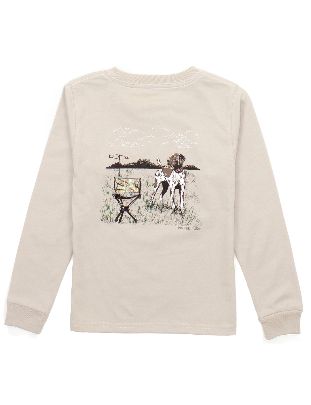 DOVE HUNT LINEN LONG SLEEVE TEE