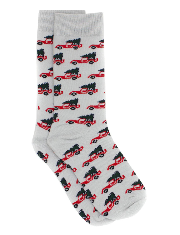 LUCKY DUCK CHRISTMAS TRUCK SOCKS