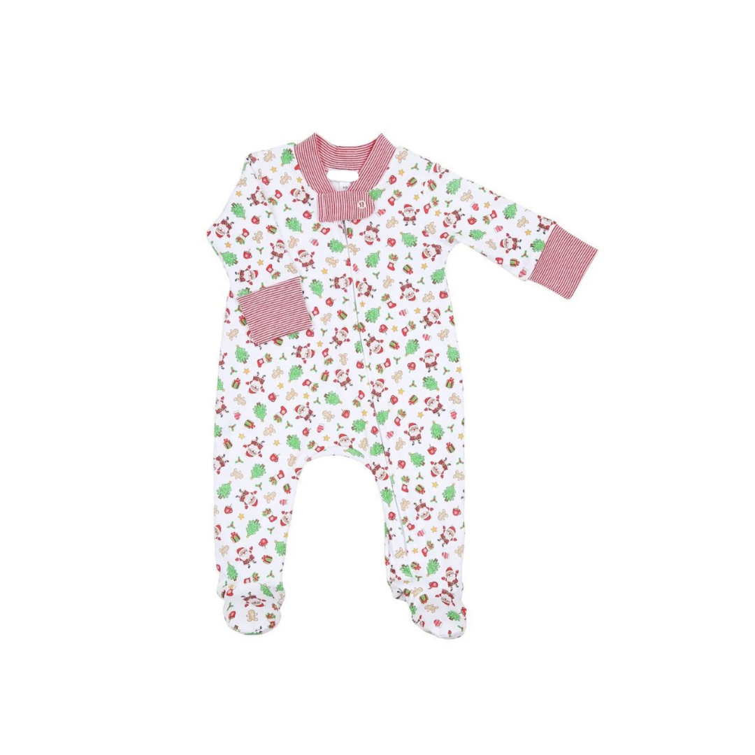 JOLLY HOLIDAY ZIPPER FOOTIE