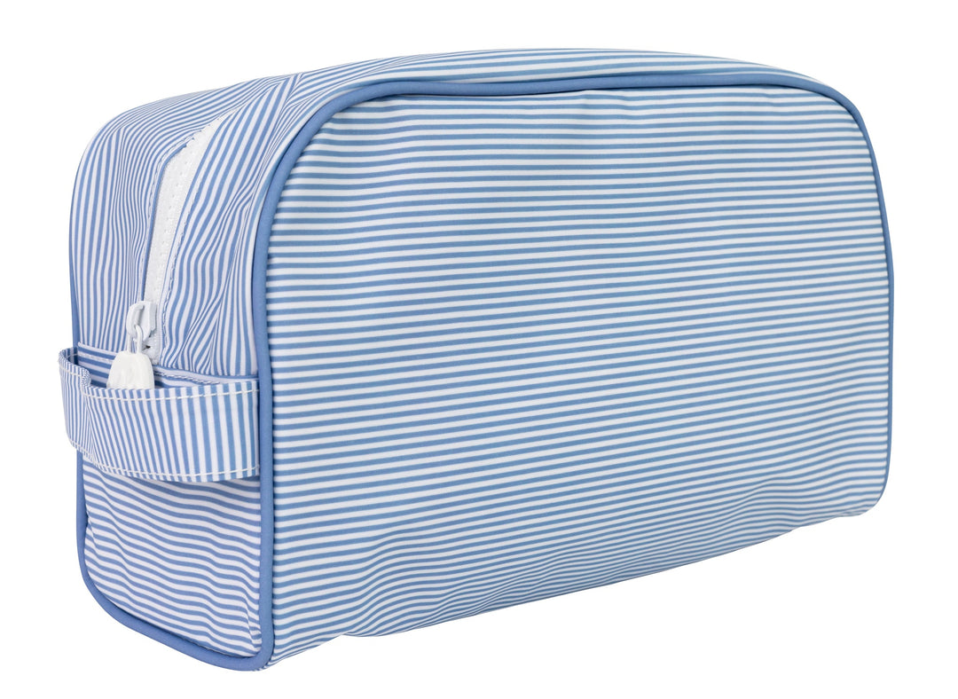 NAVY MINI STRIPE DOPP KIT
