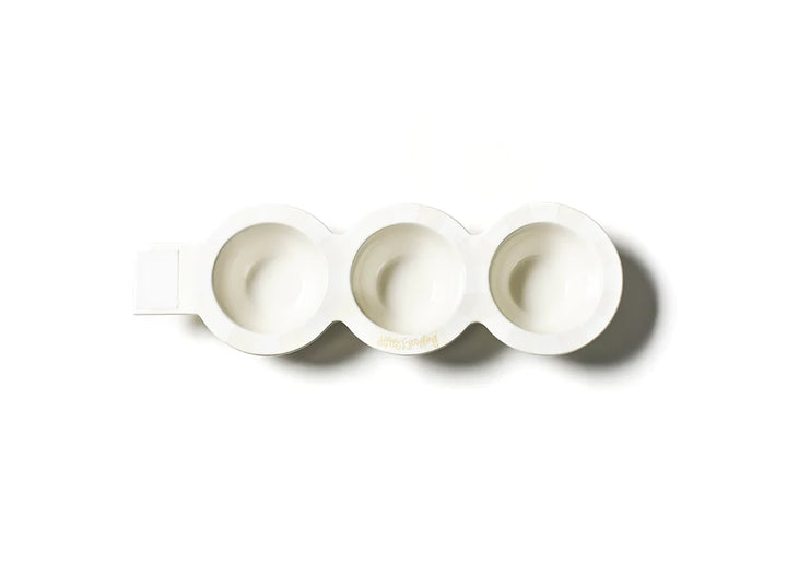 WHITE STRIPE MINI HAPPY EVERYTHING TRIO BOWL
