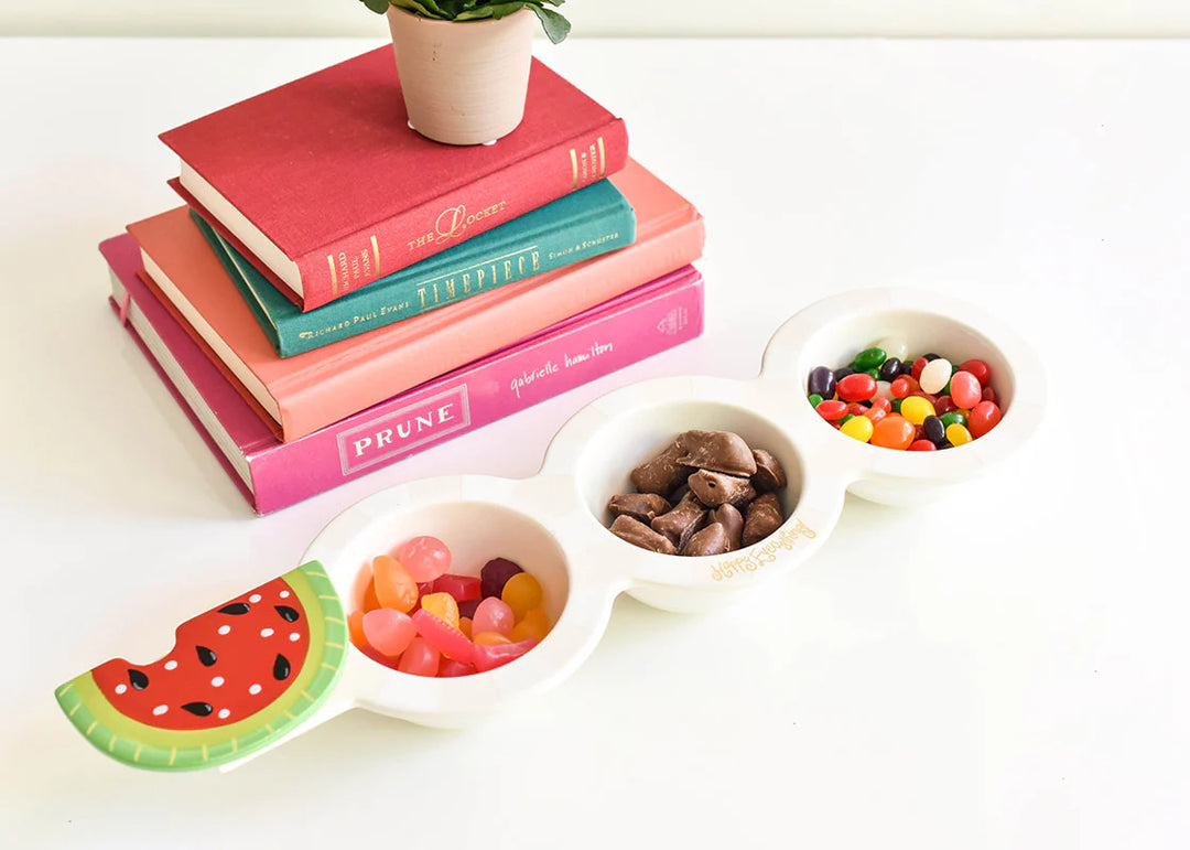 WHITE STRIPE MINI HAPPY EVERYTHING TRIO BOWL