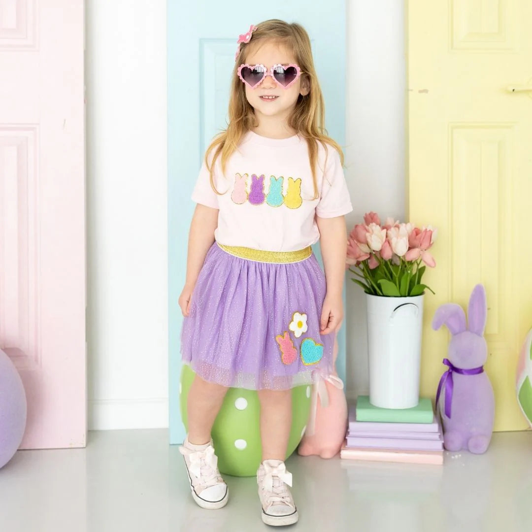 EASTER PEEPS PATCH PINK TEE