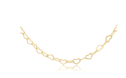 15" CHOKER LOVE CHAIN - GOLD