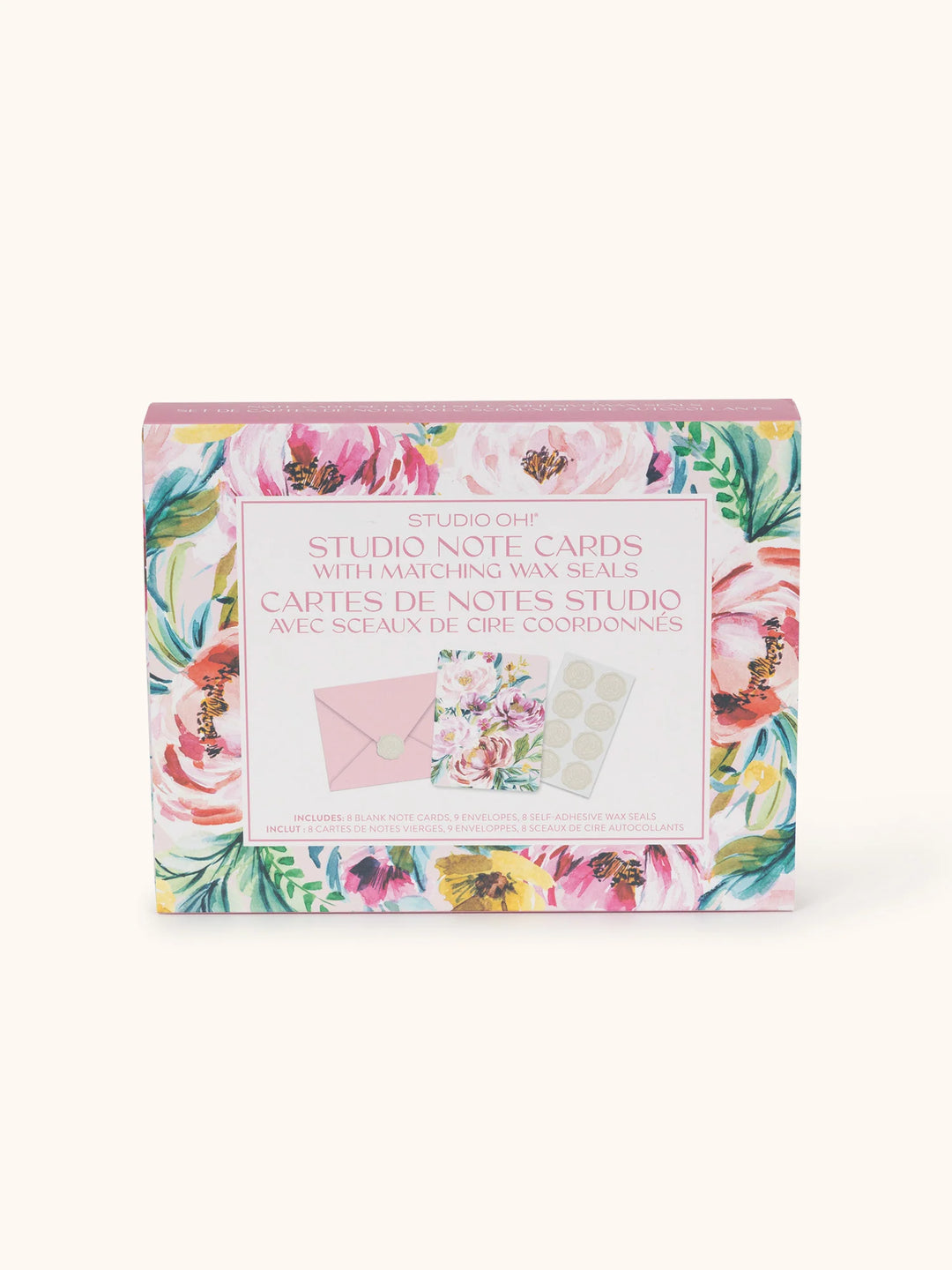 BELLA FLORA STUDIO NOTE CARDS WITH WAX SEALS
