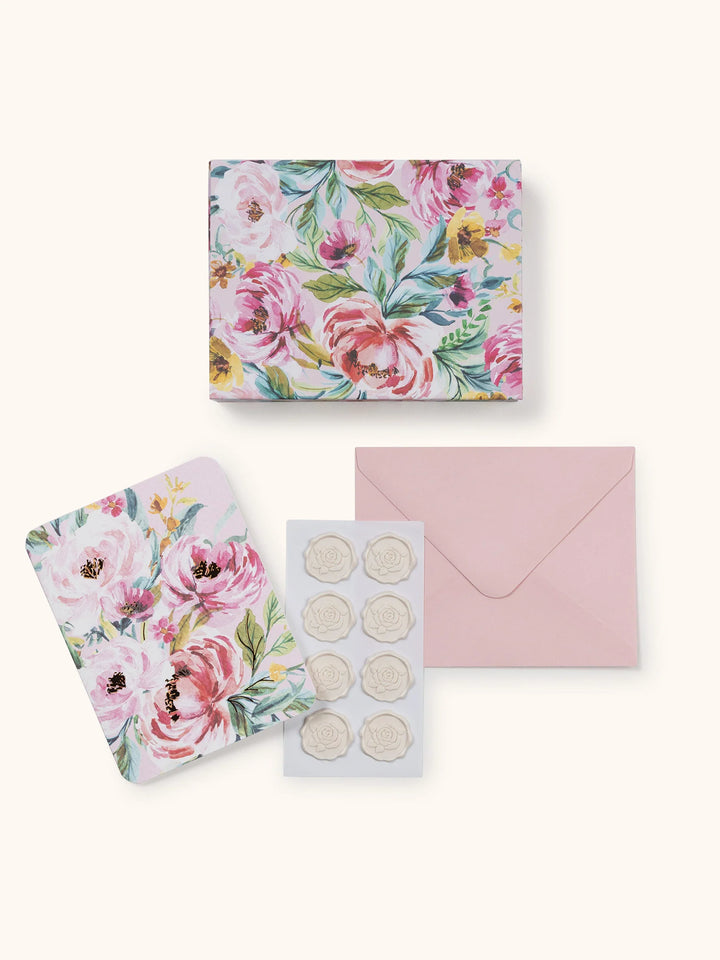 BELLA FLORA STUDIO NOTE CARDS WITH WAX SEALS