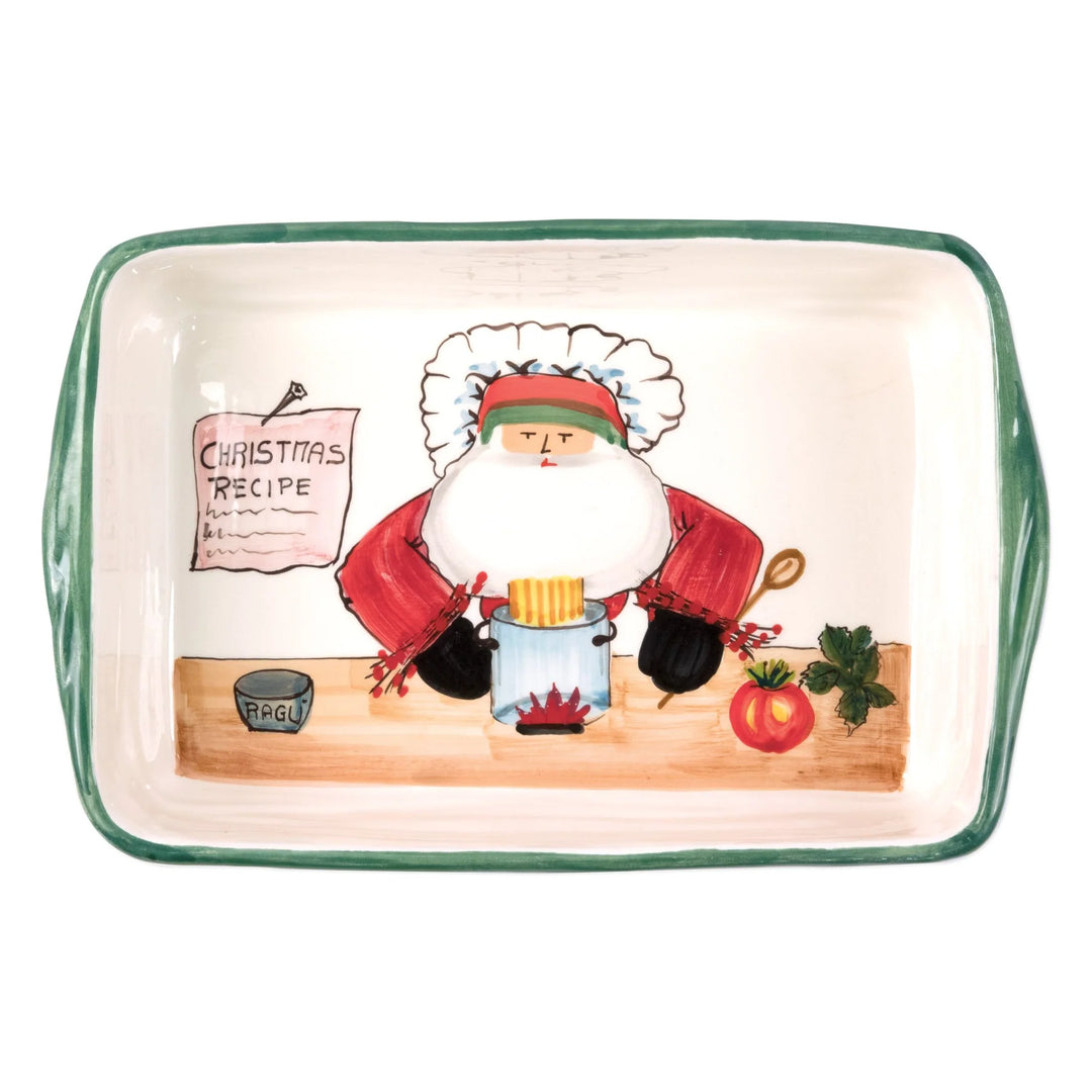 OLD ST. NICK RECTANGULAR BAKER WITH CHEF