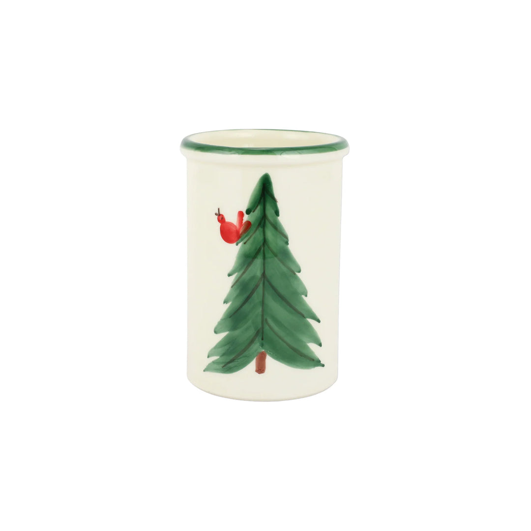 OLD ST. NICK UTENSIL HOLDER WITH CARROTS
