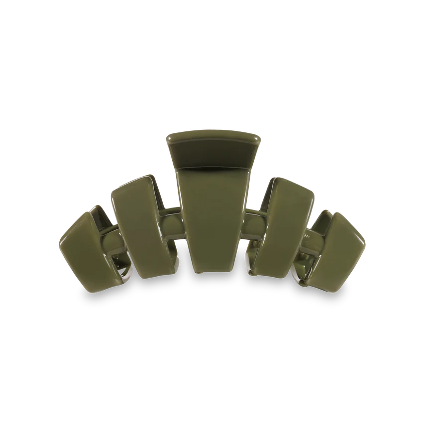 TELETIES MEDIUM HAIR CLIP OLIVE