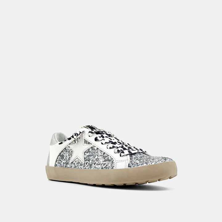 SILVER SPARKLE PARIS SNEAKER IN TODDLER & KIDS