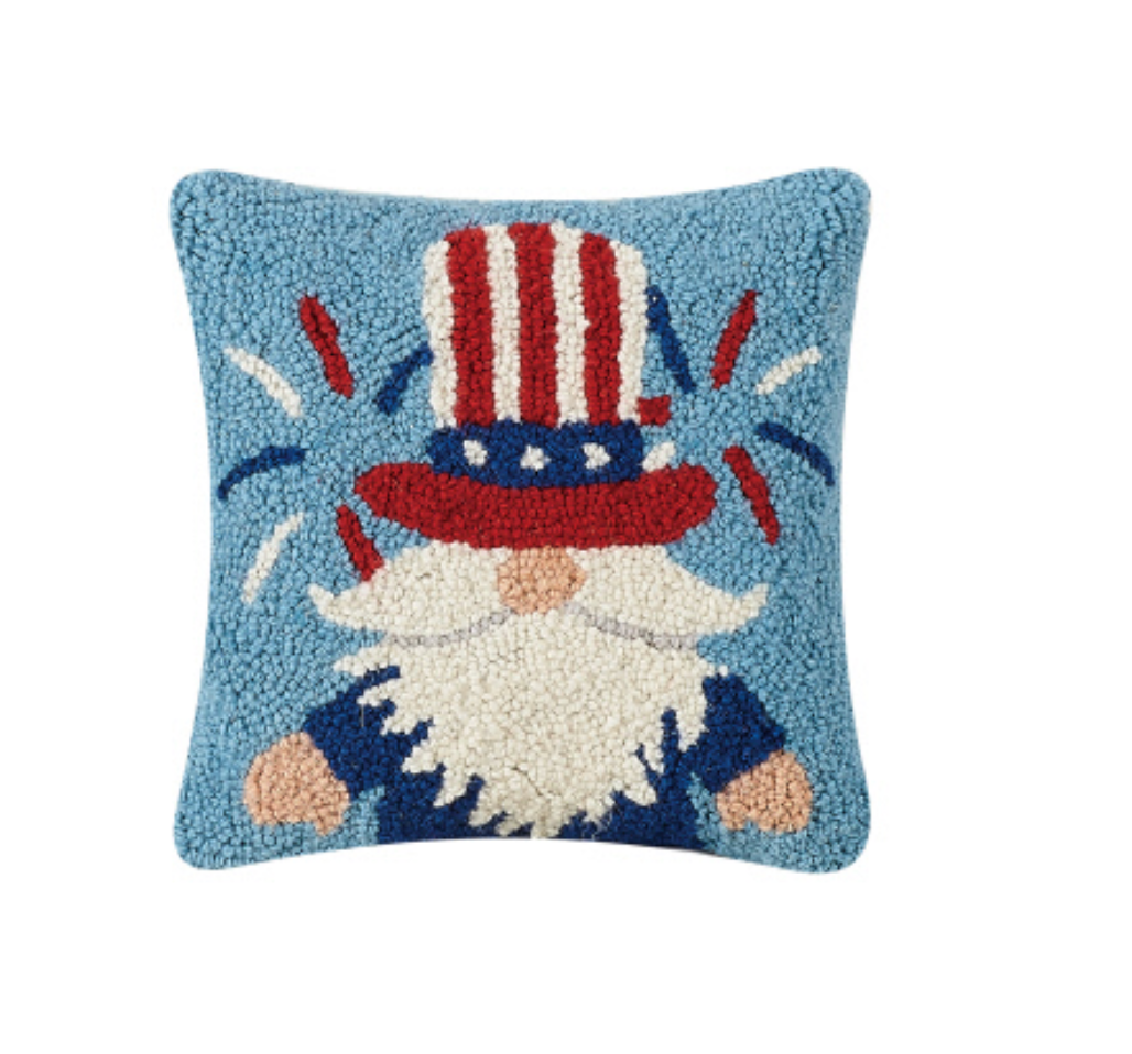 PATRIOTIC GNOME HOOK PILLOW