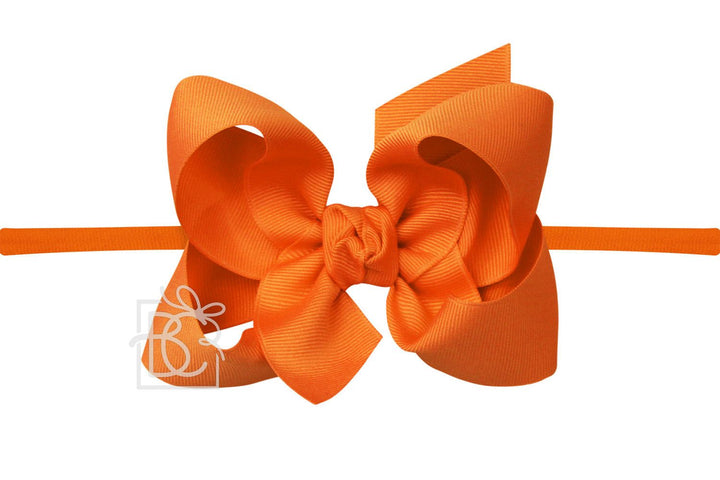 orange bow with headband