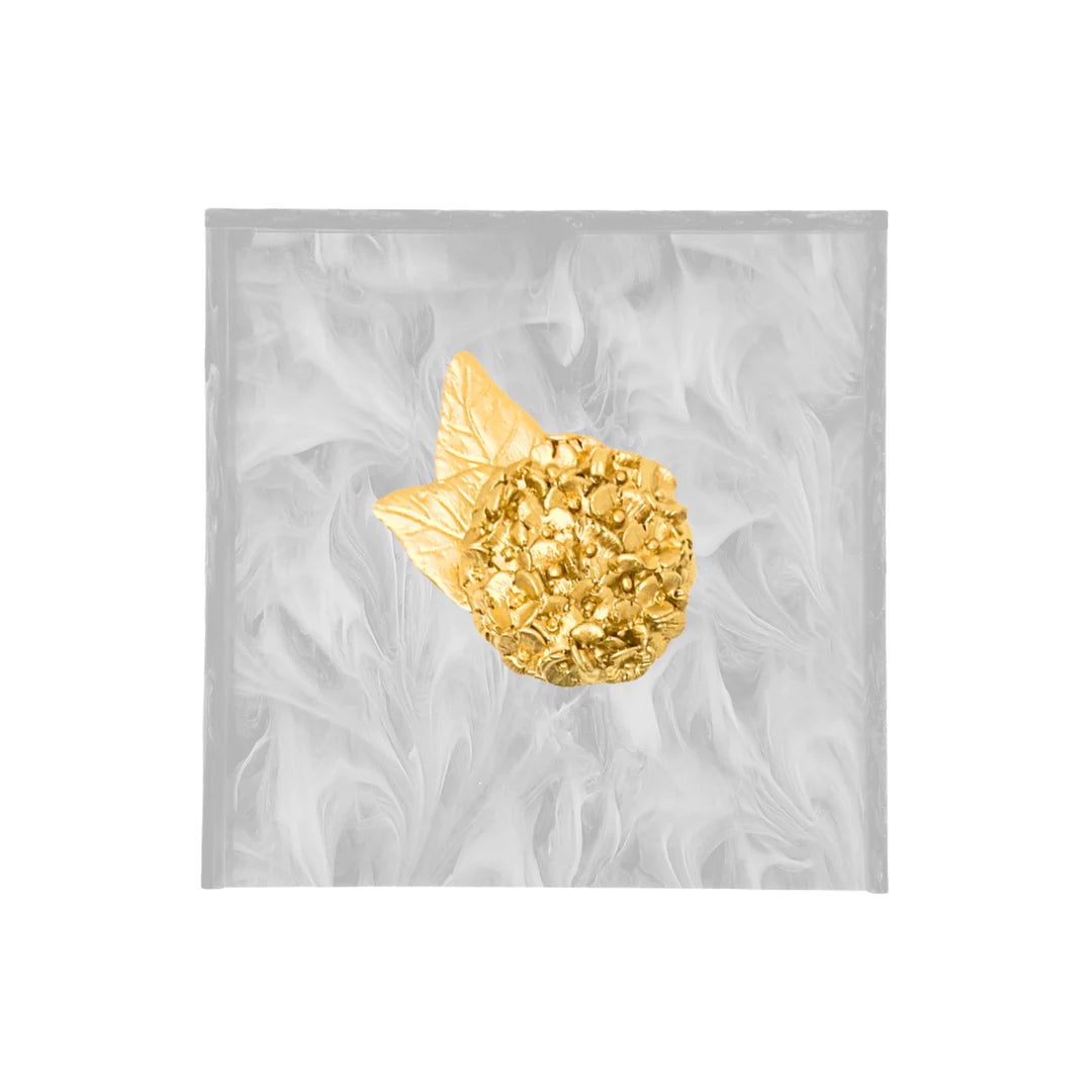 HYDRANGEA PEARL COCKTAIL NAPKIN BOX