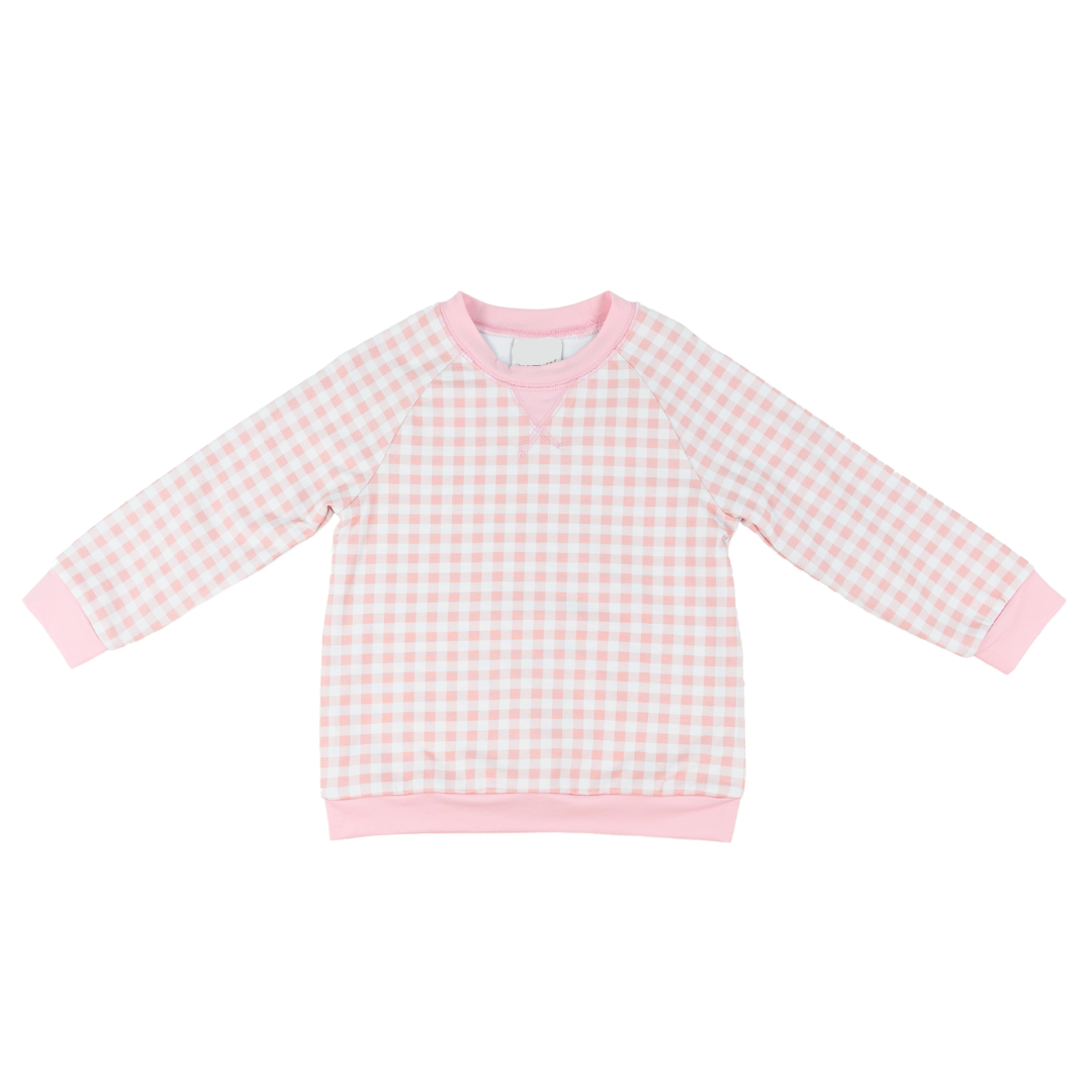 GINGHAM PINK PALMER PULLOVER