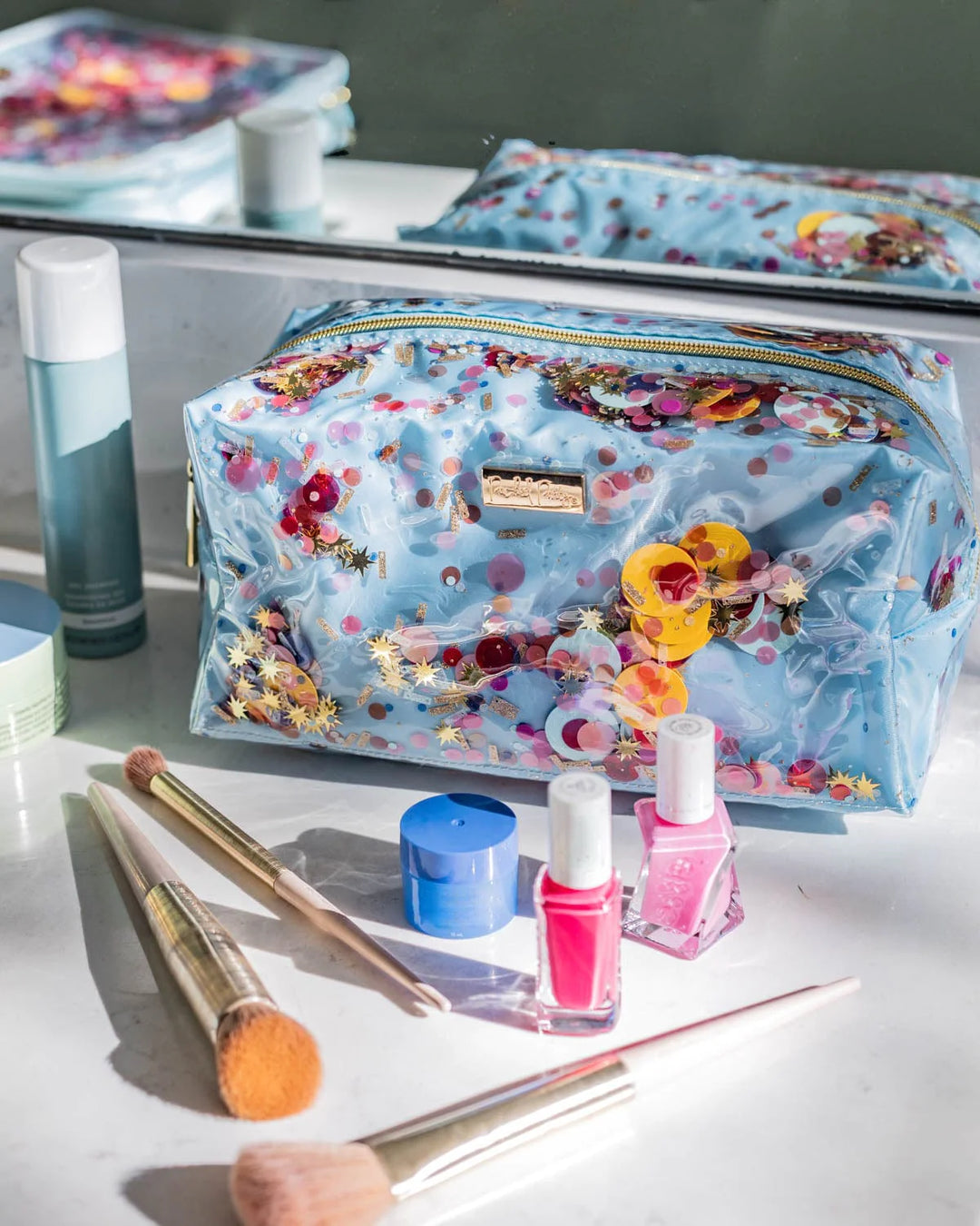 CELEBRATE CONFETTI TRAVELER COSMETIC BAG