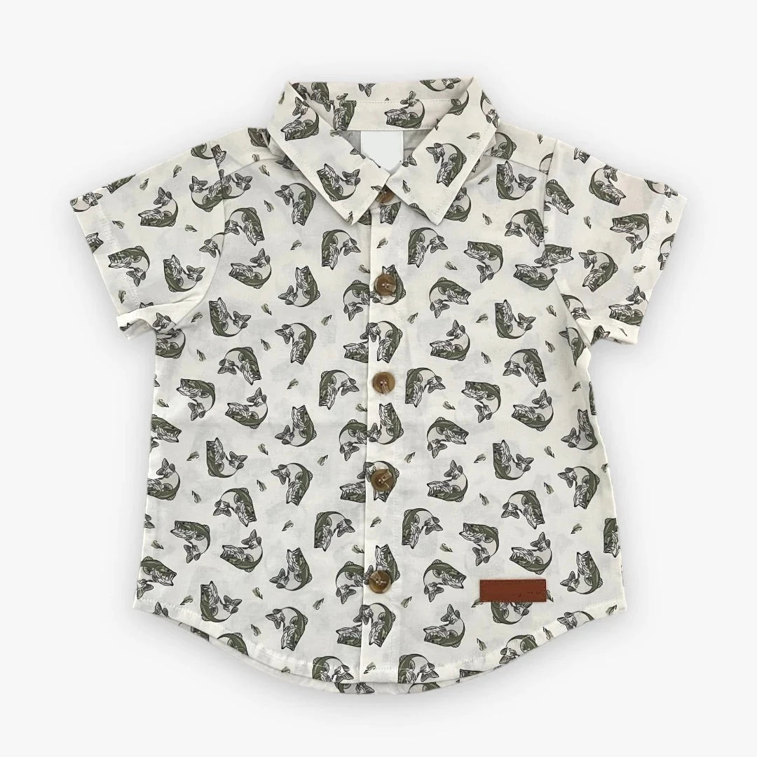 BASS FISH NASH BUTTON DOWN