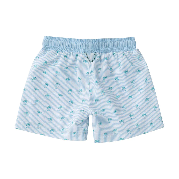 PALM TREE STRIPE BOOGIE BOARD SWIM TRUNK