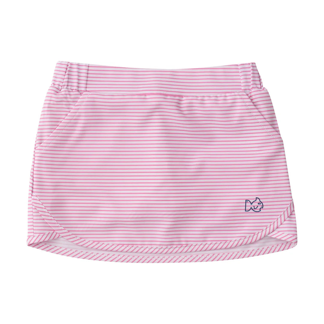 FUCHSIA PINK STRIPE CAROLINA CATCH SKORT