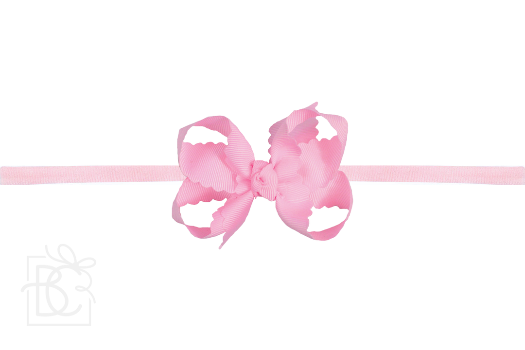 PINK LITTLE GIRLS HEADBAND BOW