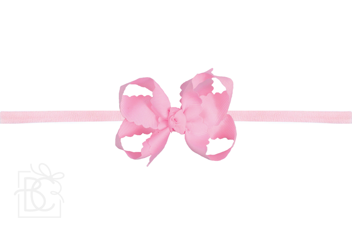 PINK LITTLE GIRLS HEADBAND BOW
