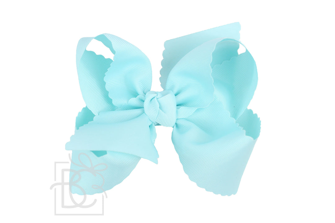 MINERAL ICE SCALLOPED EDGE BOW