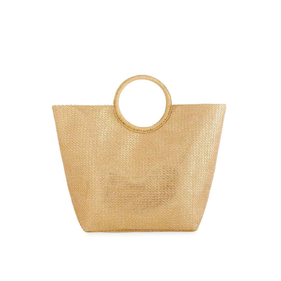 GOLD ADORA ROUND HANDLE TOTE