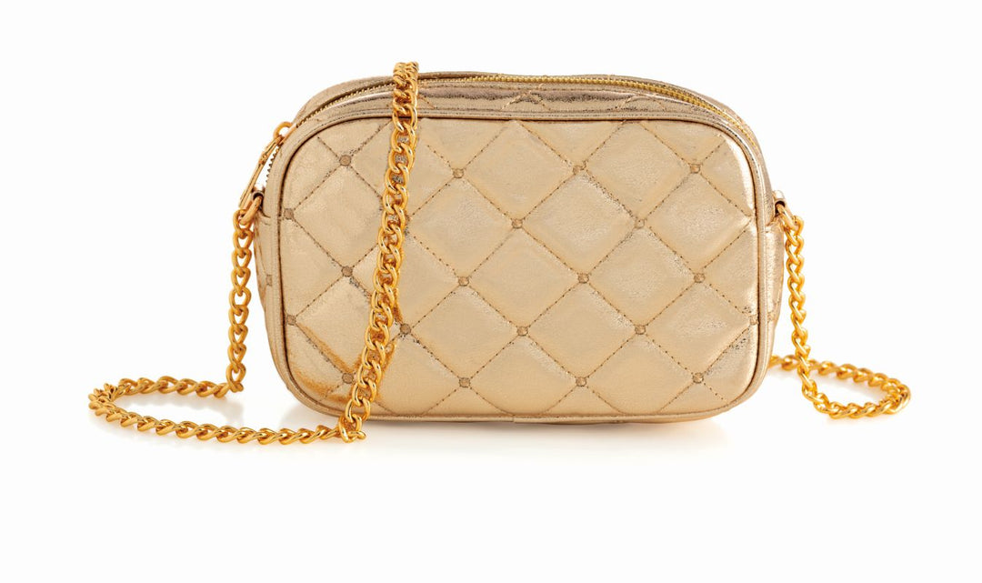 GOLD MADEMOISELLE CAMERA BAG