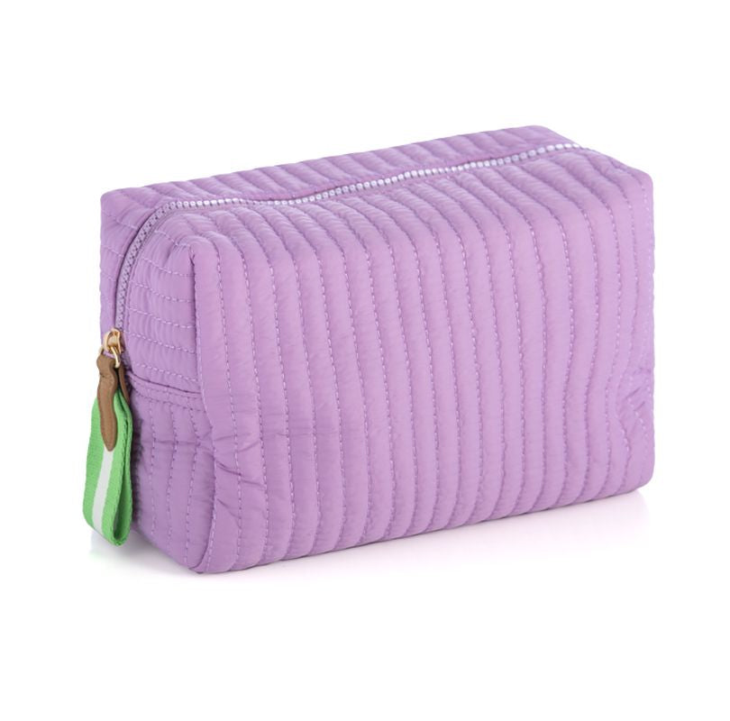 LILAC EZRA LARGE BOXY COSMETIC POUCH