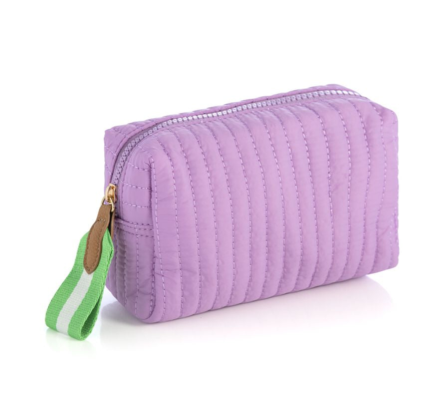 LILAC EZRA SMALL BOXY COSMETIC POUCH