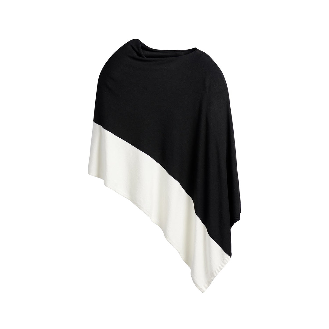 BLACK MADELINE TRAVEL PONCHO