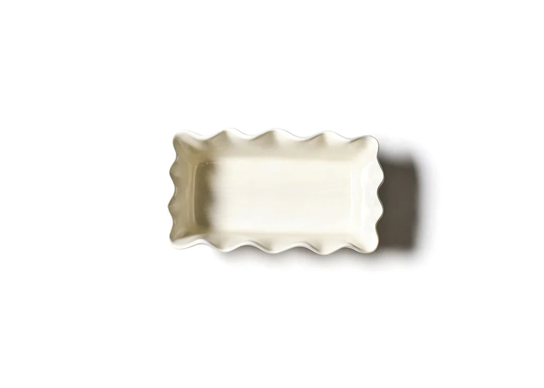 WHITE SIGNATURE RUFFLE LOAF PAN